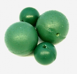GREEN PAINTED HD POLY BALLS